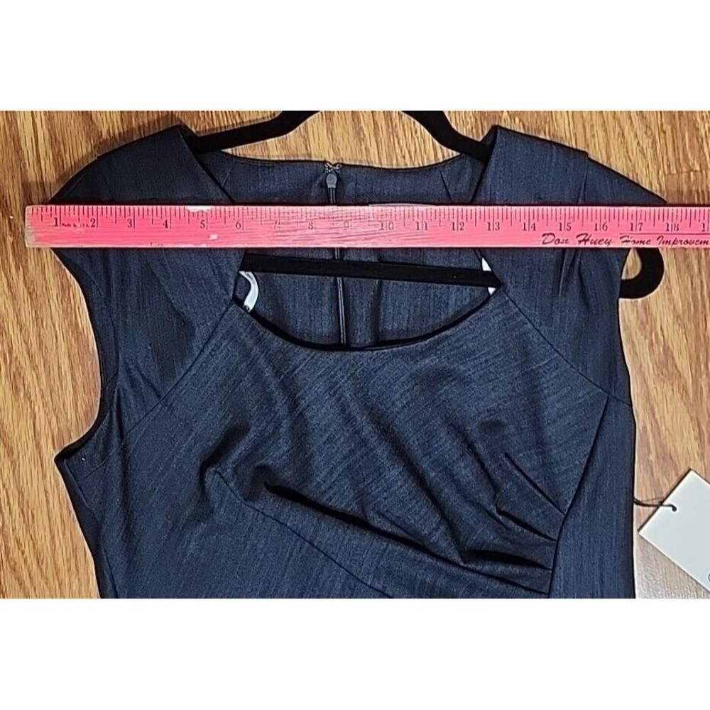 NEW Calvin Klein Sideburst Sheath Dress Blue Womens 10 "Free Shipping" - Picture 12 of 13